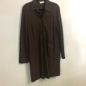 Long brown cardigan